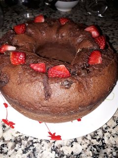 صورة لوصفة كيك بالفراولة