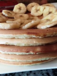 صورة لوصفة تحضير بان كيك 😋😋