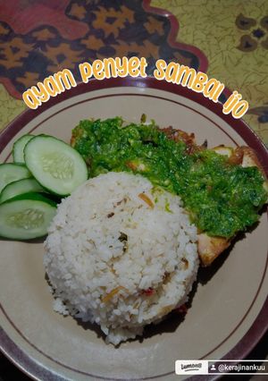 Foto resep Ayam penyet sambal ijo