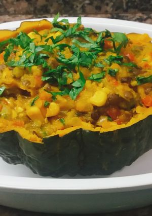 Una foto de Zapallo relleno (sin horno)