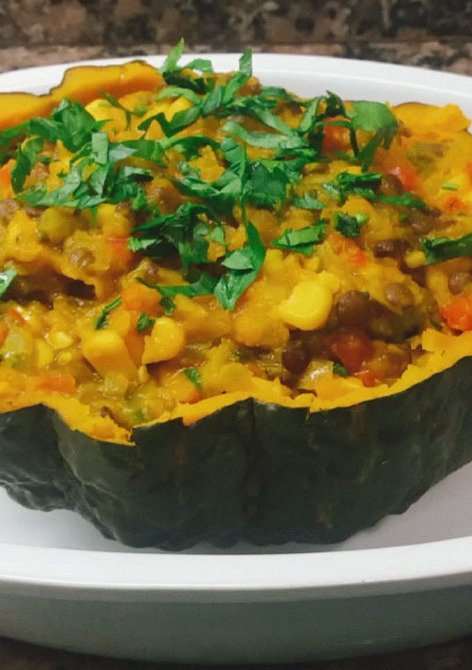 Una foto de Zapallo relleno (sin horno)