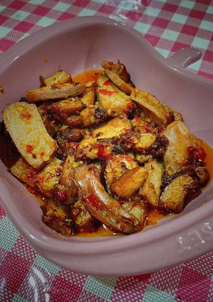Gambar Sotong Tin Goreng Pedas