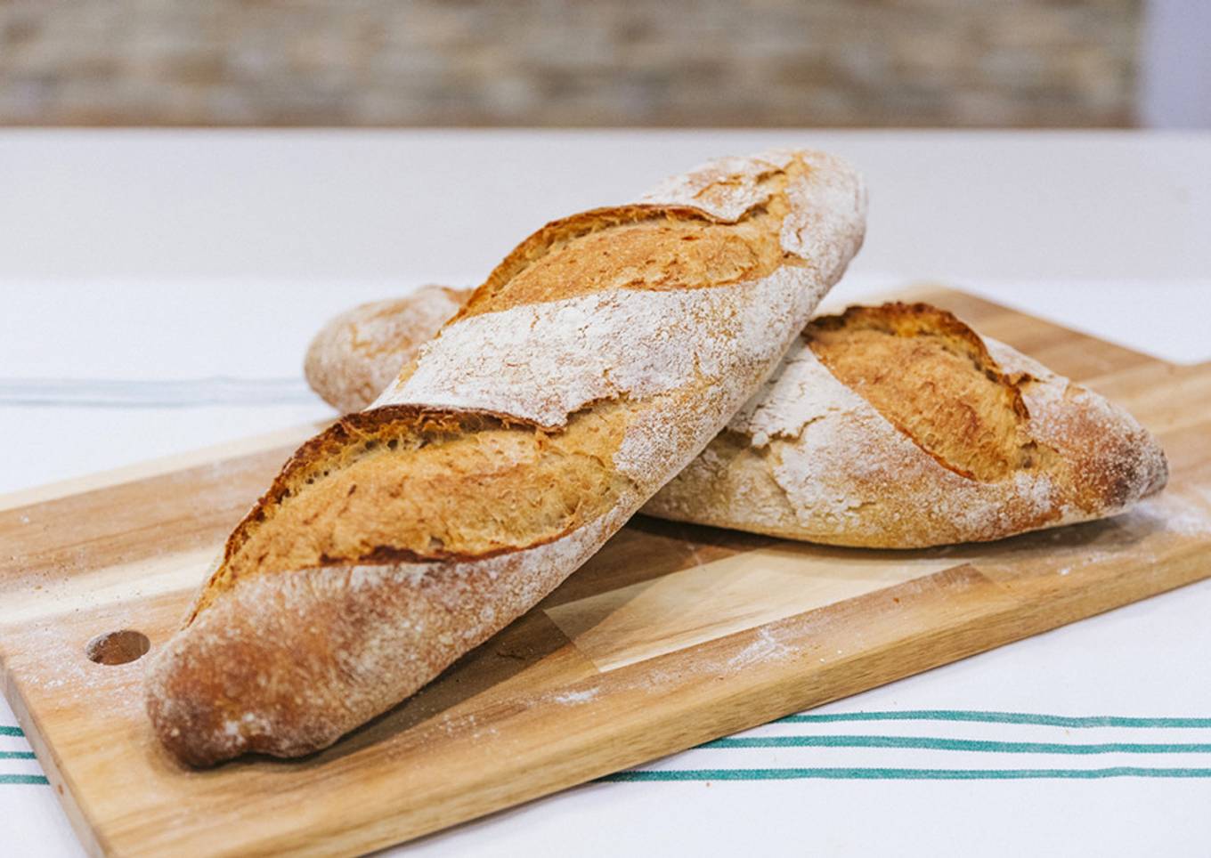 Baguette francesa con poolish
