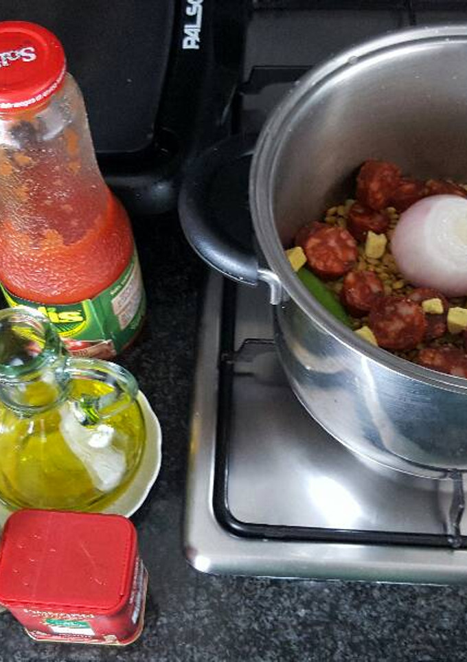 Una foto de Lentejas con chorizo
