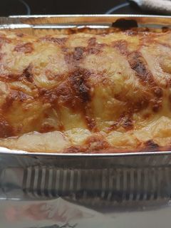 Una foto de Lasaña de salmón con pan de molde