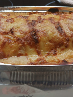 Una foto de Lasaña de salmón con pan de molde