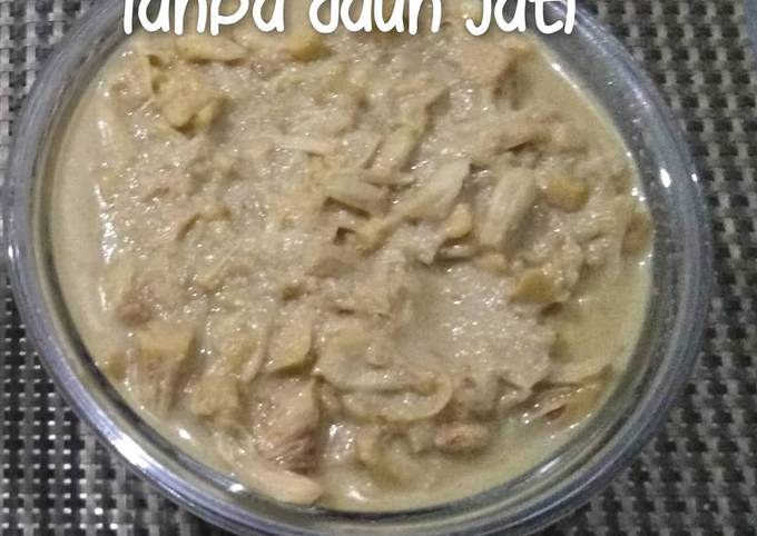 Gudeg nangka tanpa daun jati