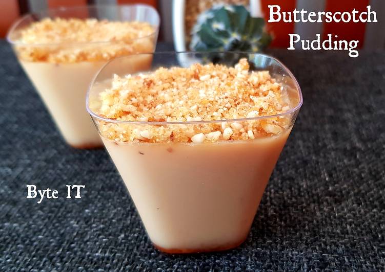 Simple Way to Cook Delicious Butterscotch pudding