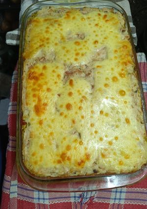 Una foto de Pastel de zucchini y pollo