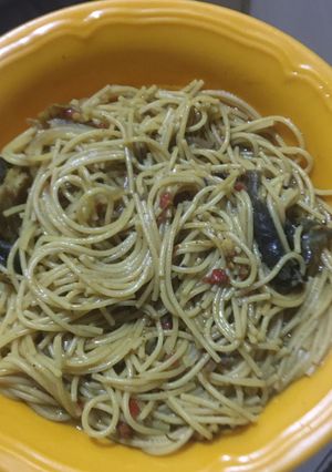 A picture of Spaghetti Jellof.