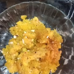 A picture of Nishaste ka halwa.