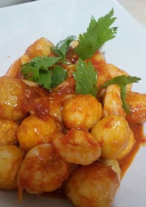 Foto resep Telur Puyuh Udang Balado