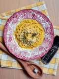One pot spaghetti al azafrán 🌱 Plato vegetariano con opción vegana