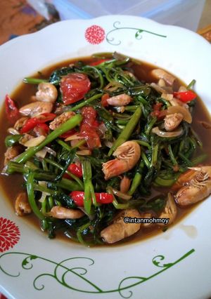 Foto resep Cah kangkung ebi teriyaki