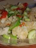 Cireng banyur (cireng bumbu rujak)