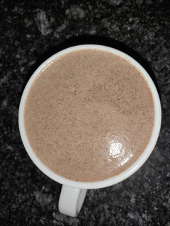 Una foto de Batido de fresas y chocolate
