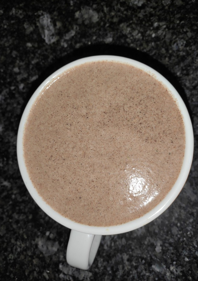 Una foto de Batido de fresas y chocolate