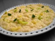Una foto di risotto alla verza