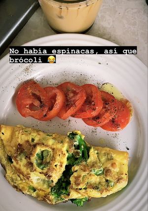 Una foto de Omelette de brócoli