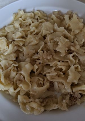 Káposztás tészta recept fotója