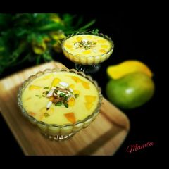 A picture of Creamy Mango Custard.