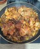 Contramuslos encebollados