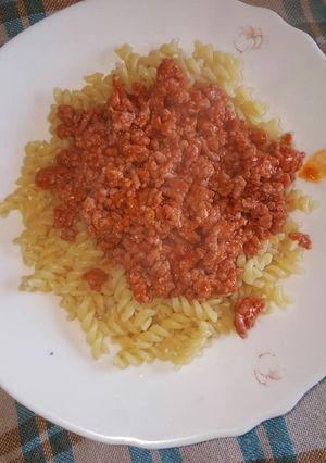 Una foto de Macarrones a la boloñesa sin gluten