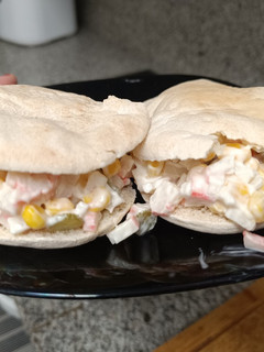 Una foto de Relleno de pan de pita