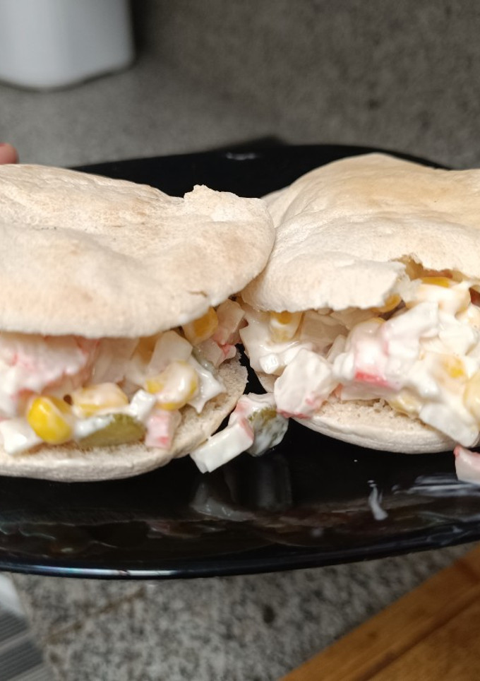 Una foto de Relleno de pan de pita