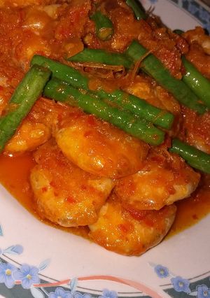 Foto resep Udang sambal kacang panjang
