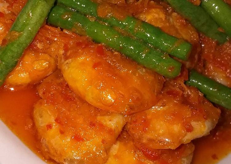 Udang sambal kacang panjang