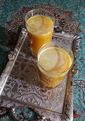 عکسی از دستور اینم آب هویج طبیعی