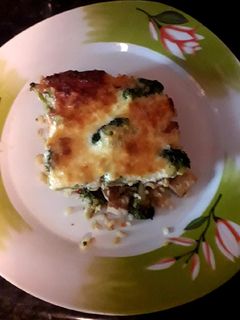 Tejszínes-tofus rakott brokkoli 🥦🧄🧀🍅 recept fotója