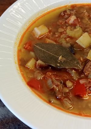# 24 03 18 Lelket melengető tavaszi leves recept fotója