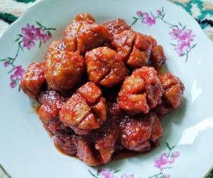 Mudahnya Memasak Bakso pedas manis Mantul Banget