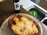 Lasaña de sobrasada mallorquina y habitas baby
