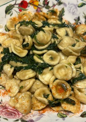 Foto di Orecchiette (Solari) con Garum Sociorum e Senape Selvatica Saltata