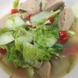 Tumis sayur sawi bakso