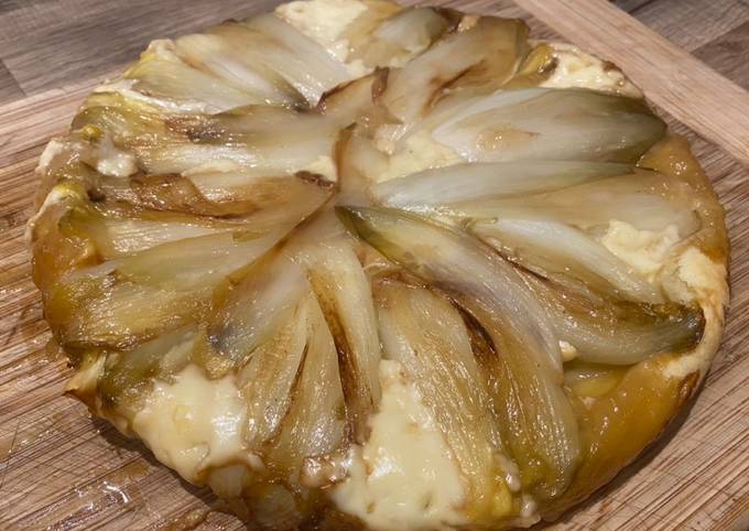 Tarte tatin aux endives et maroilles