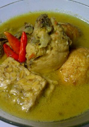 Foto resep Opor ayam telur tempe