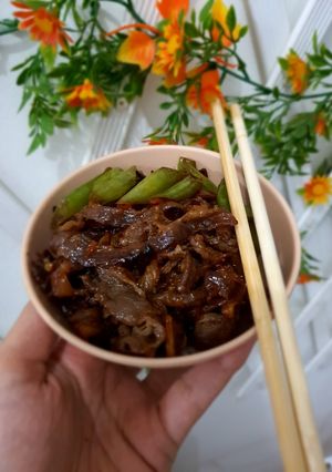 Foto resep Beef original yoshinoya atau Racha