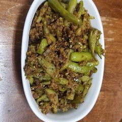 A picture of Pointed gourd fry.
