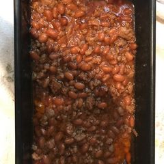 A picture of Meaty (Turkey) Baked Beans.