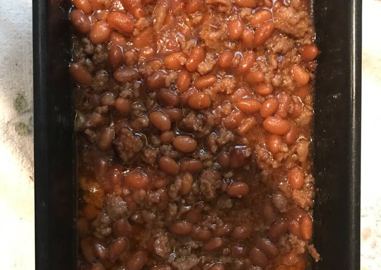 Recipe of Appetizing Meaty (Turkey) Baked Beans