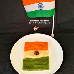 Tricolor Semolina Dhokla - 80th Independence Day Special A picture of Tricolor Semolina Dhokla - 80th Independence Day Special.