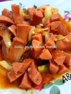 Foto resep Sosis pedas asam manis