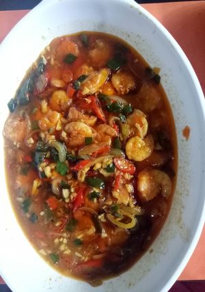 Foto resep Udang Rempah Pedas Manis