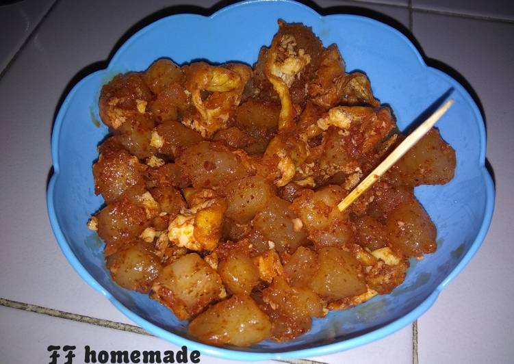 Seblak kering cilok super simple