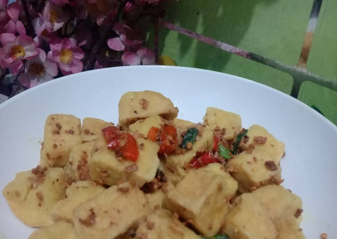 Tahu Goreng Bumbu Kering
