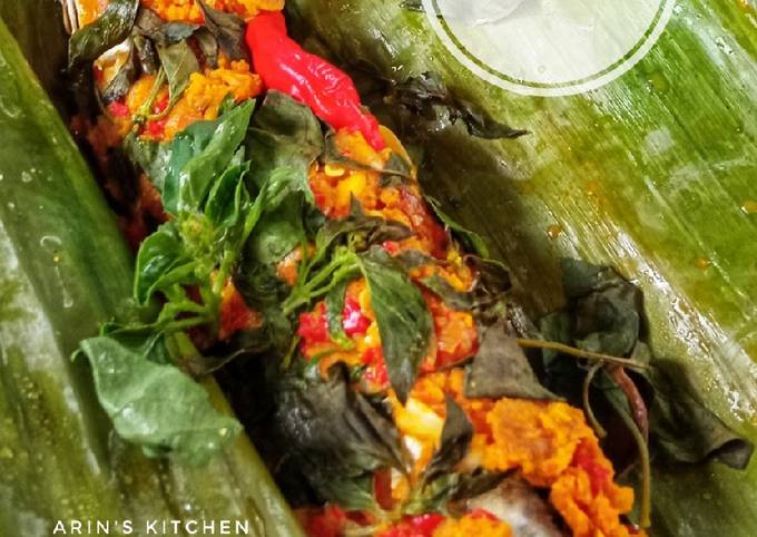 Recipe: Tasty 64. Pepes Ikan Salem Kemangi